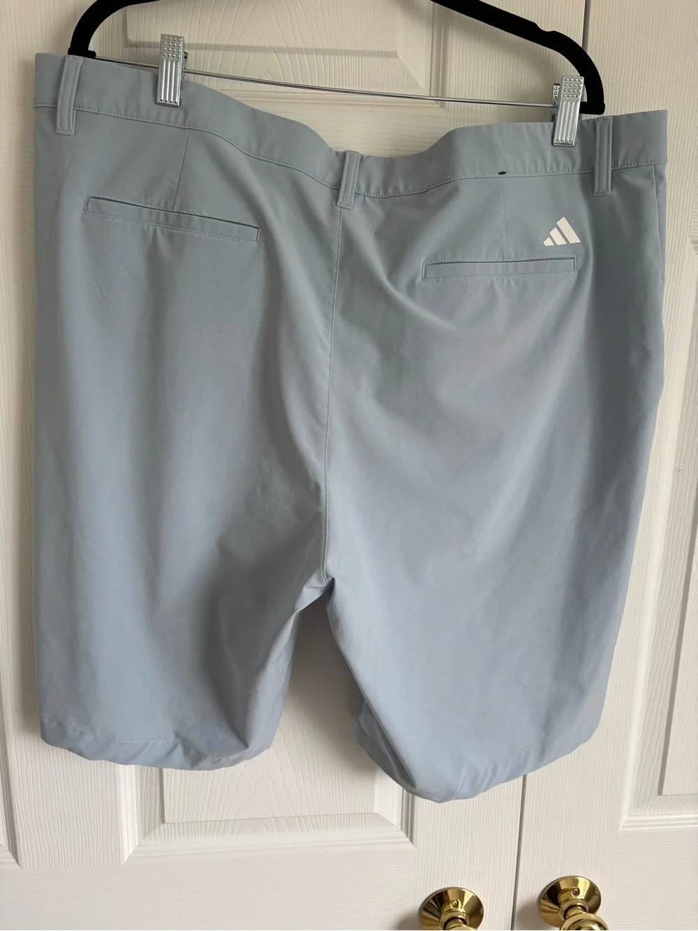 Adidas Light Blue Men’s Performance Golf Flat Front Shorts (40)